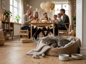 Read more about the article Giv katten ro, når du holder fødselsdag hjemme